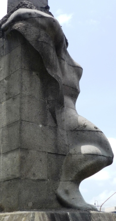 Escultura don Cleto, detalle
